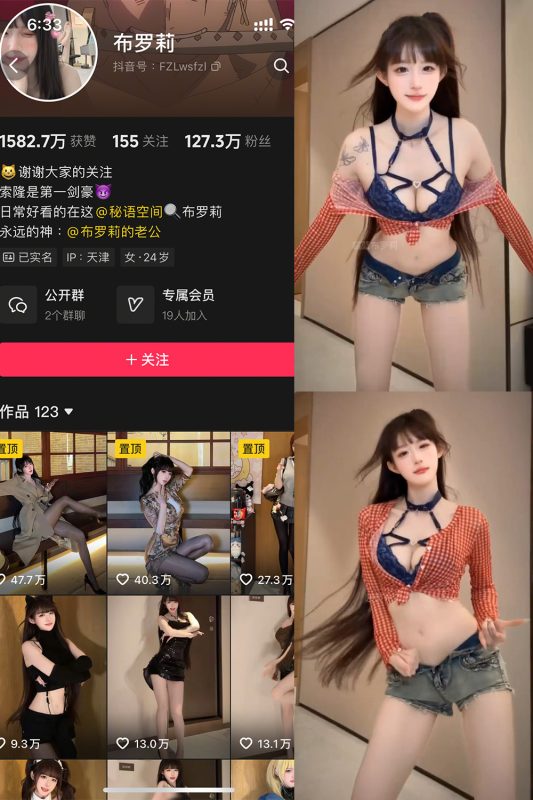 抖音 布罗莉 秘语空间 NO.017期 【2P1V】-cos领域