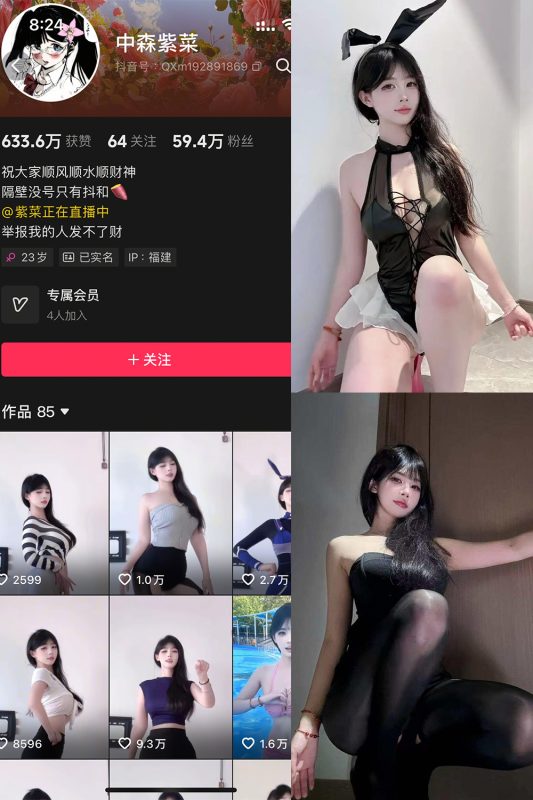 抖音 中森紫菜 岛遇 NO.004期 【8P9V】-cos领域